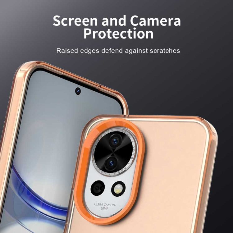 Funda híbrida TPU Huawei Nova 12 Candy PC a prueba de golpes (Naranja)