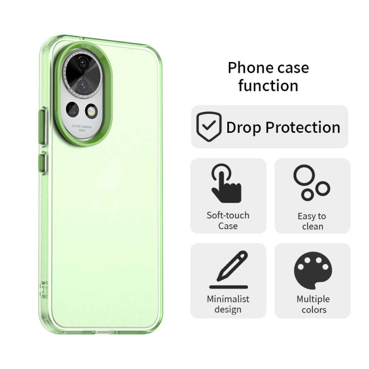 Funda Híbrida TPU a Prueba de Golpes Huawei Nova 12 Candy PC (Verde)