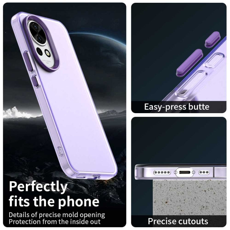 Funda híbrida TPU a prueba de golpes para Huawei Nova 13 Candy PC (Morado)