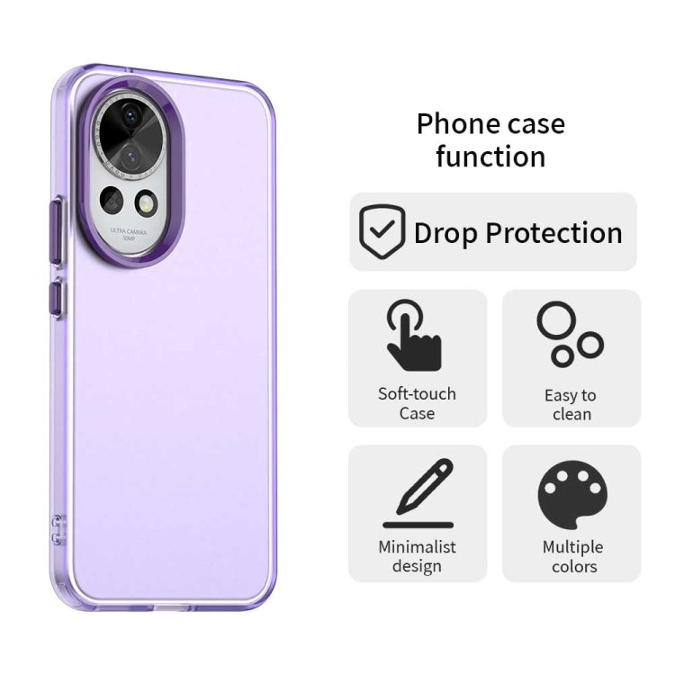 Funda híbrida TPU a prueba de golpes para Huawei Nova 13 Candy PC (Morado)