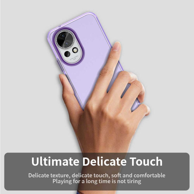 Funda híbrida TPU a prueba de golpes para Huawei Nova 13 Candy PC (Morado)