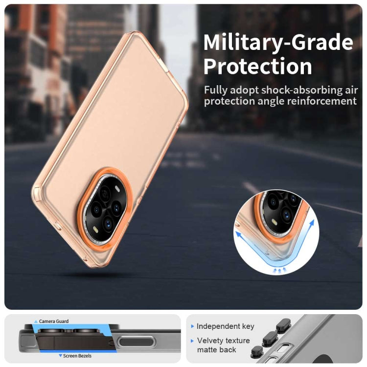 Funda híbrida TPU para Huawei Nova 13 Pro a prueba de golpes (Naranja)