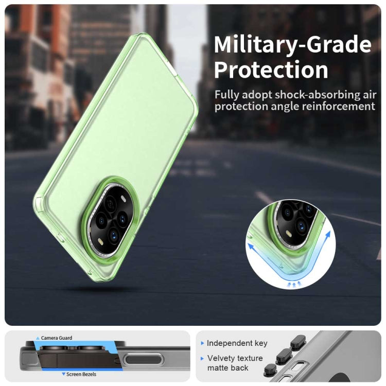 Funda híbrida TPU a prueba de golpes para Huawei Nova 13 Pro Candy PC (Verde)