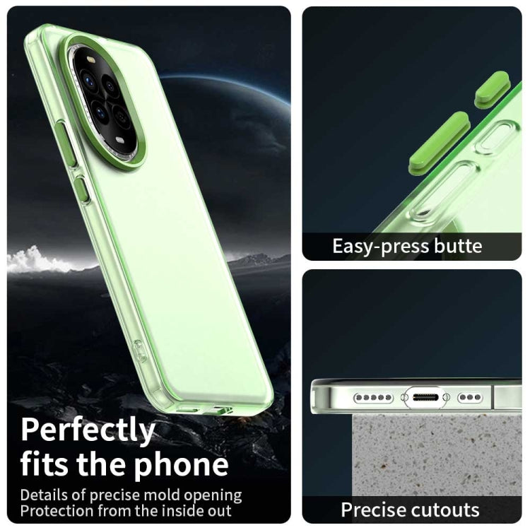 Funda híbrida TPU a prueba de golpes para Huawei Nova 13 Pro Candy PC (Verde)