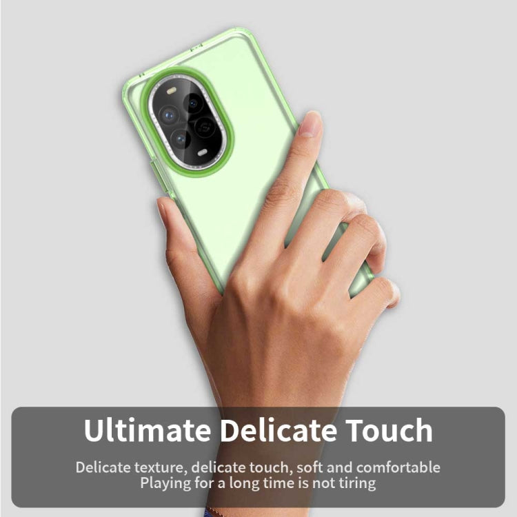 Funda híbrida TPU a prueba de golpes para Huawei Nova 13 Pro Candy PC (Verde)