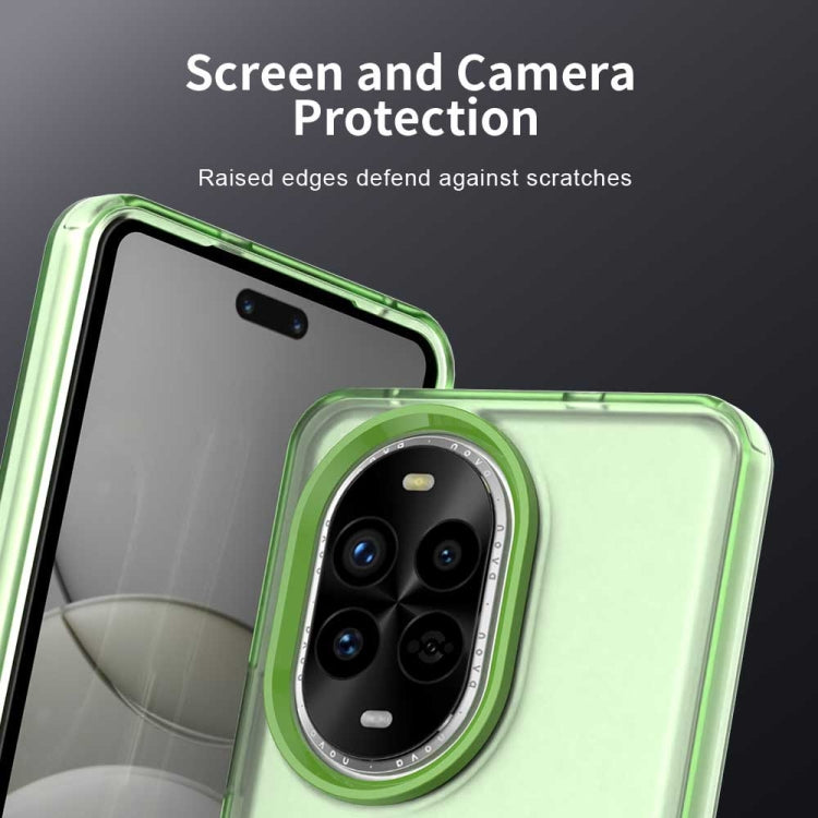 Funda híbrida TPU a prueba de golpes para Huawei Nova 13 Pro Candy PC (Verde)