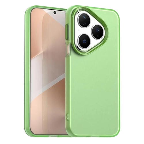 Funda híbrida de TPU a prueba de golpes para Huawei Pura 80 Candy PC (verde)