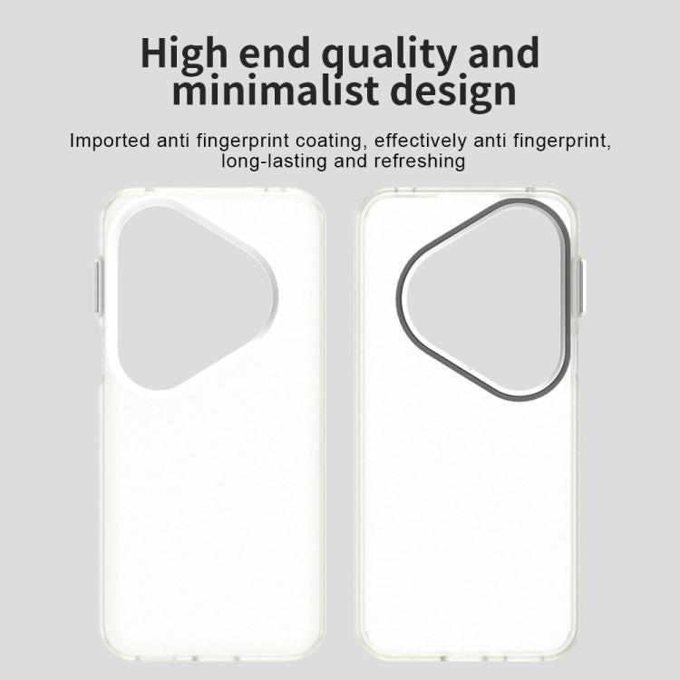Funda híbrida de TPU a prueba de golpes para Huawei Pura 80 Pro Candy PC (blanca)