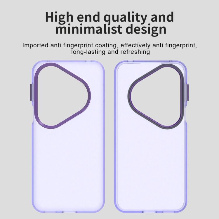 Funda híbrida de TPU a prueba de golpes para Huawei Pura 80 Pro Candy PC (morado)