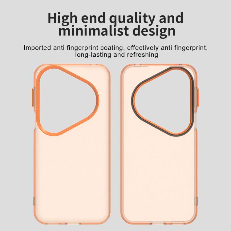 Funda híbrida de TPU y PC Candy para Huawei Pura 80 Ultra (naranja)