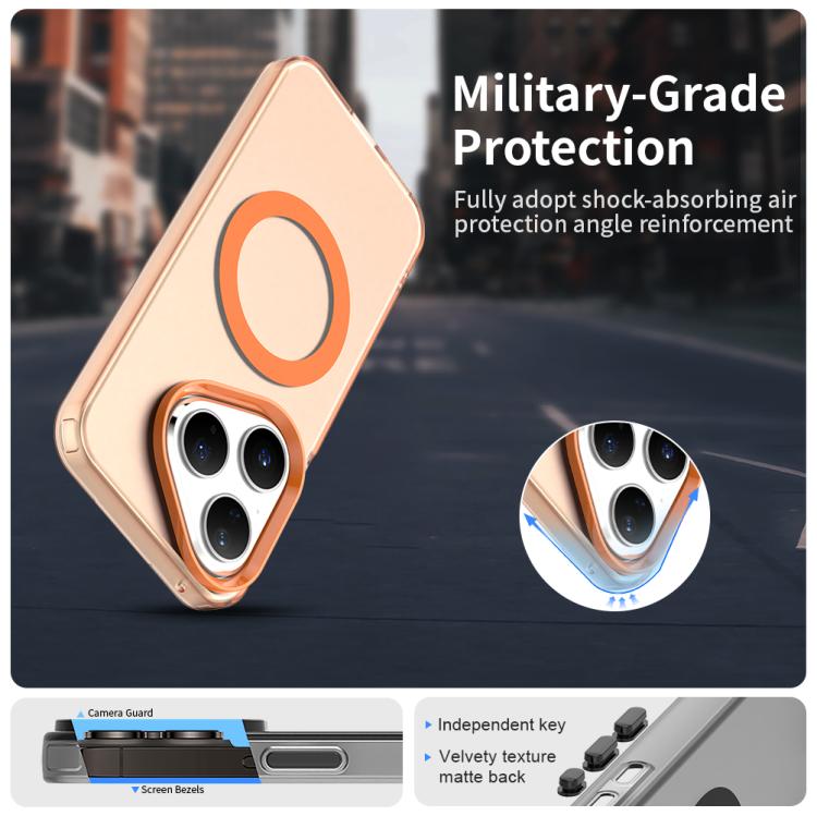 Funda híbrida de TPU y PC con Magsafe Candy para Huawei Pura 80 (naranja)