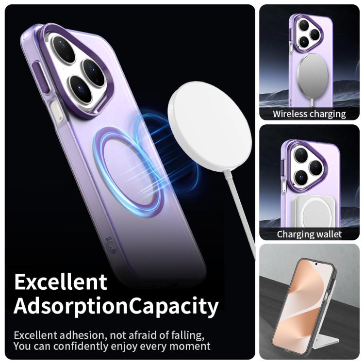 Funda híbrida de TPU y PC con Magsafe Candy para Huawei Pura 80 (morada)