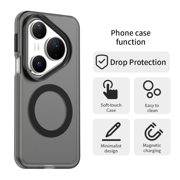 Funda híbrida de TPU y PC con Magsafe Candy para Huawei Pura 80 Pro (negra)