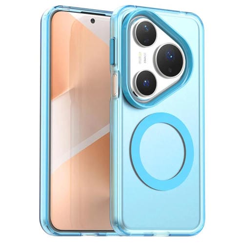 Funda híbrida de TPU y PC con Magsafe Candy para Huawei Pura 80 Pro (azul)