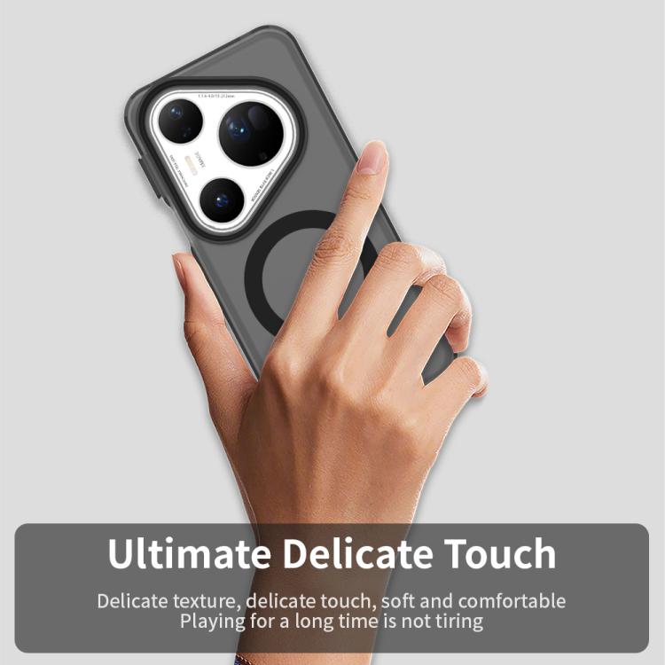 Funda híbrida de TPU y PC con Magsafe Candy para Huawei Pura 80 Ultra (negra)