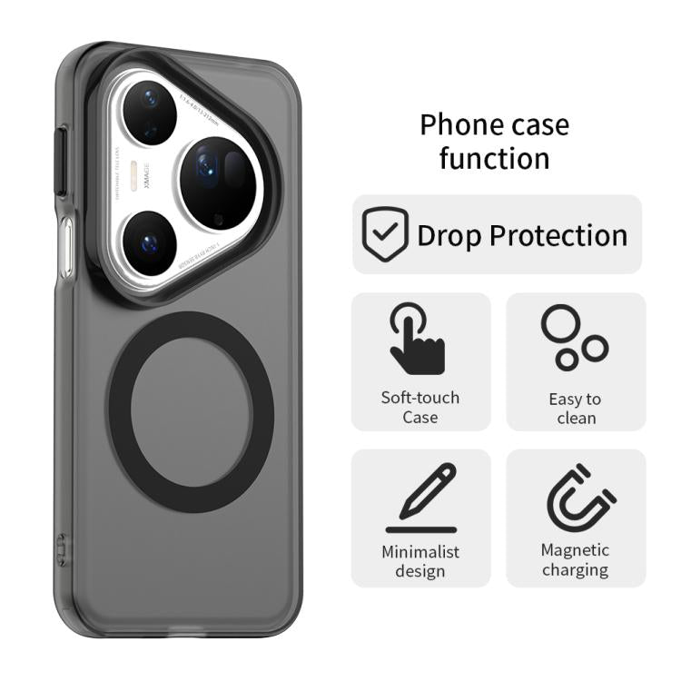 Funda híbrida de TPU y PC con Magsafe Candy para Huawei Pura 80 Ultra (negra)