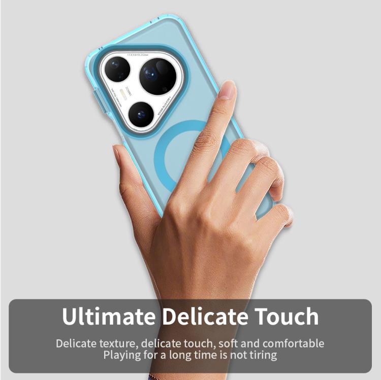 Funda híbrida de TPU y PC con Magsafe Candy para Huawei Pura 80 Ultra (azul)
