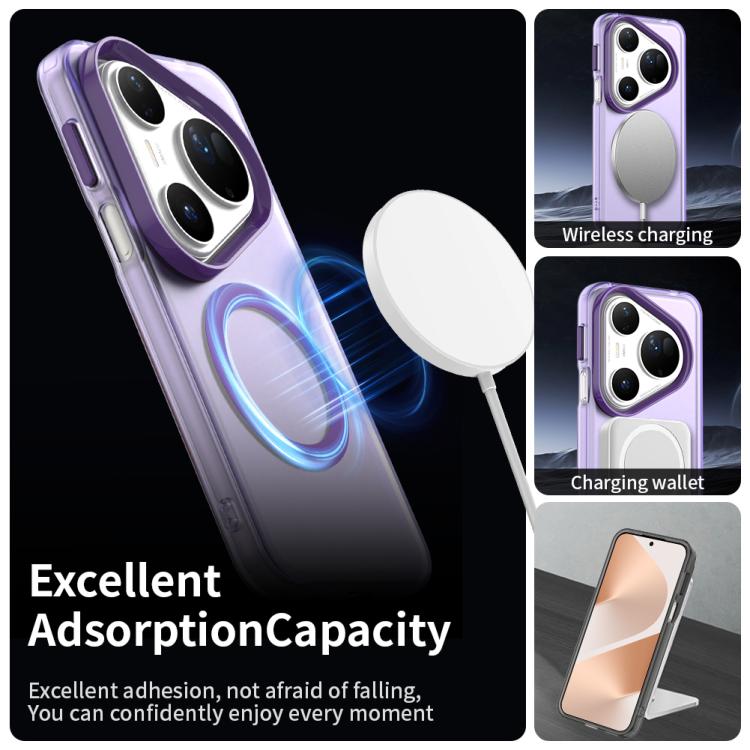 Funda híbrida de TPU y PC con Magsafe Candy para Huawei Pura 80 Ultra (morada)