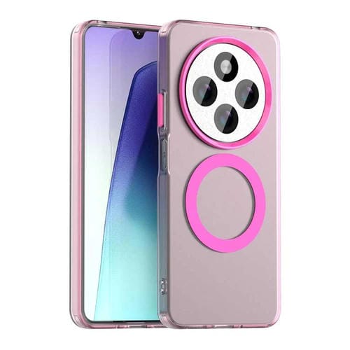 Funda Híbrida de TPU y PC con Protección Magsafe Candy para Redmi A4 (Roja)