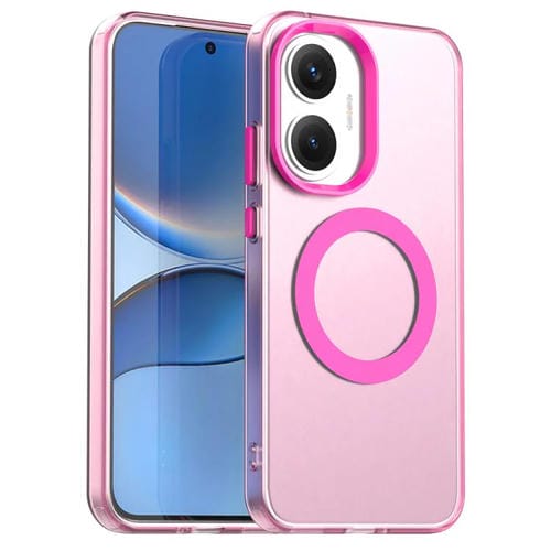 Funda híbrida de TPU y PC con protección Magsafe Candy para Redmi Turbo 4 Pro 5G (roja)