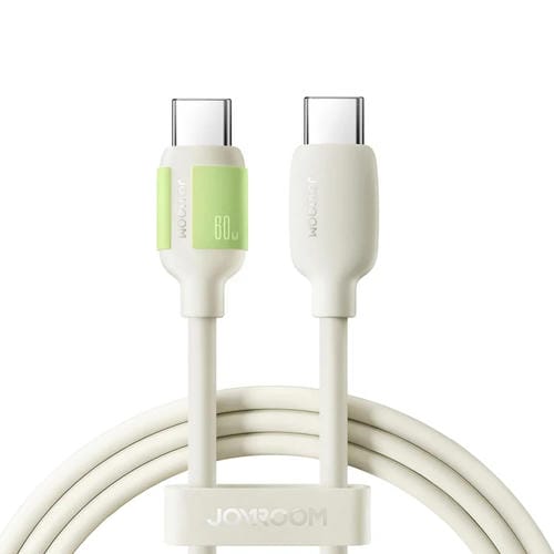 Cable De Datos Tipo C a Tipo C Joyroom S-A53 Carga Rápida 60 W 2 m (Beige)