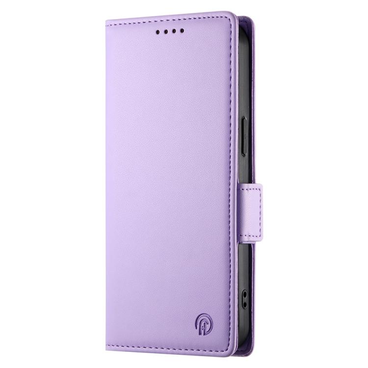 Funda de Cuero Esmerilado con Hebilla Lateral Magnética para OnePlus 13R Ace 5 Ace 5 Pro (Morado)