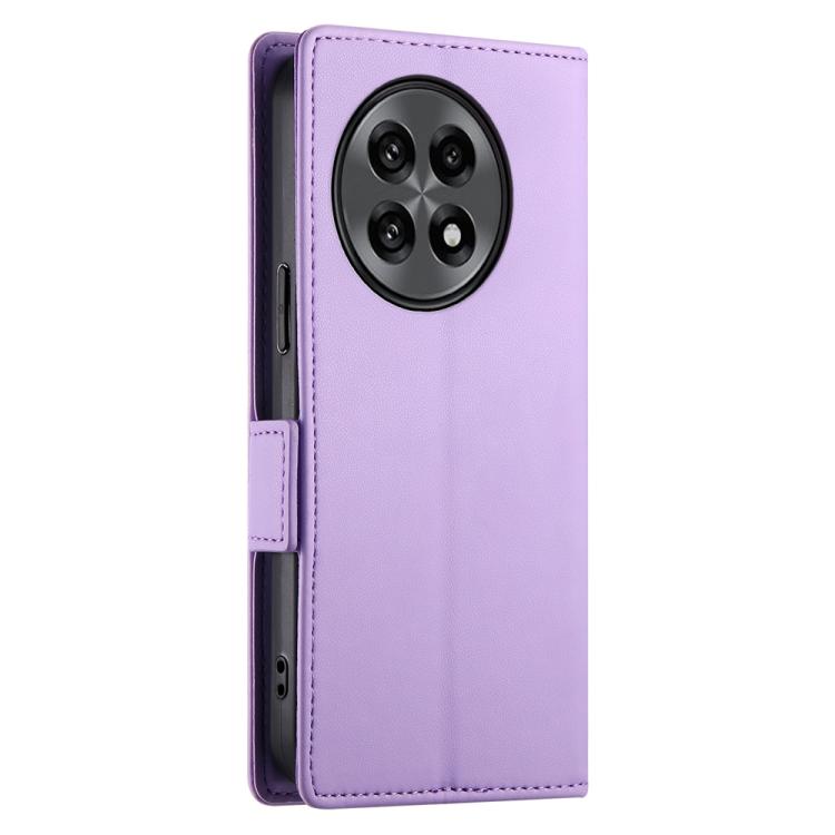 Funda de Cuero Esmerilado con Hebilla Lateral Magnética para OnePlus 13R Ace 5 Ace 5 Pro (Morado)