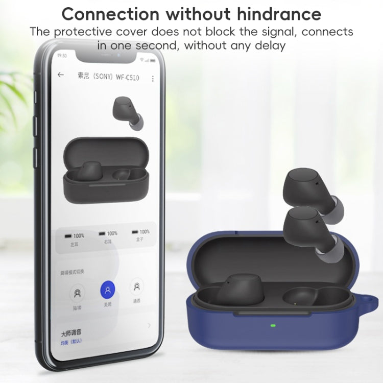 Funda Protectora Silicona para Auriculares Bluetooth Sony Wf-C510 (Negra)