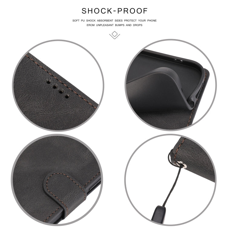 Funda Piel de Becerro con Textura de Piel de Fantasía para iPhone 16E (Negra)