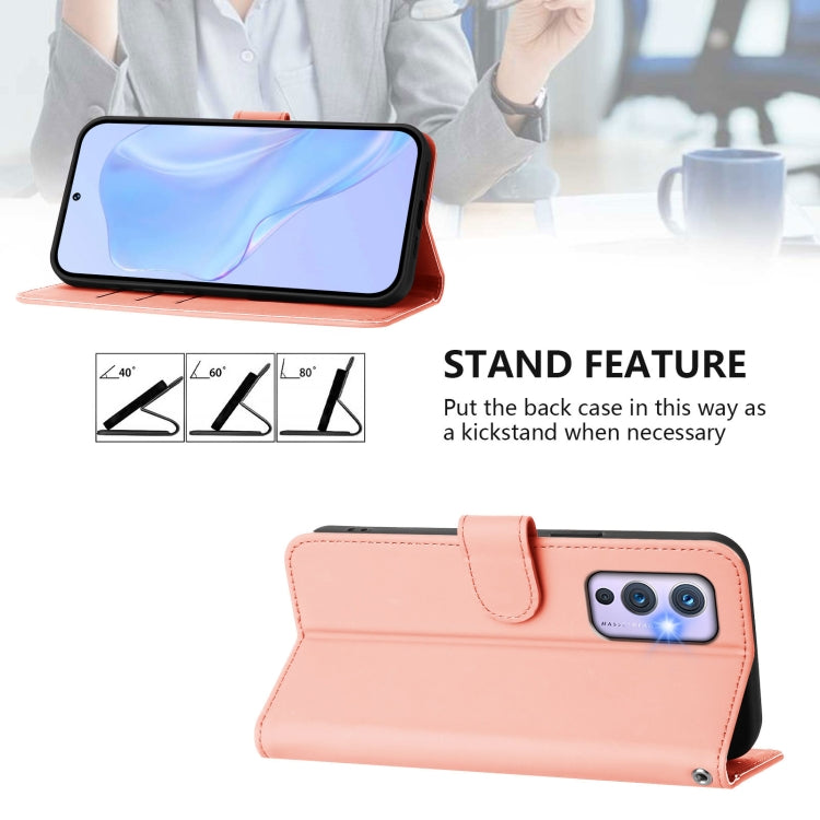 Funda de Piel para OnePlus 9 con Tacto Suave y Color Rosa