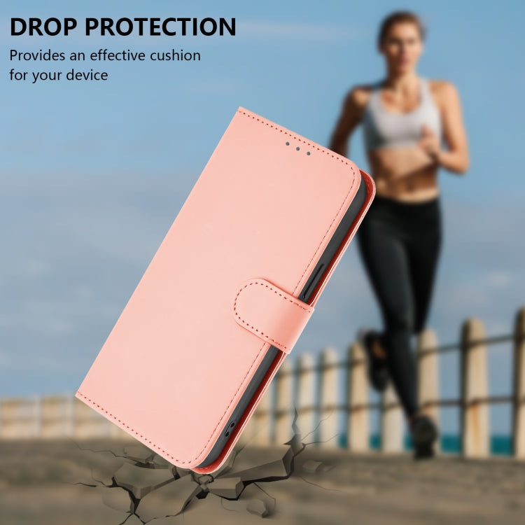 Funda de Piel para OnePlus 9 con Tacto Suave y Color Rosa