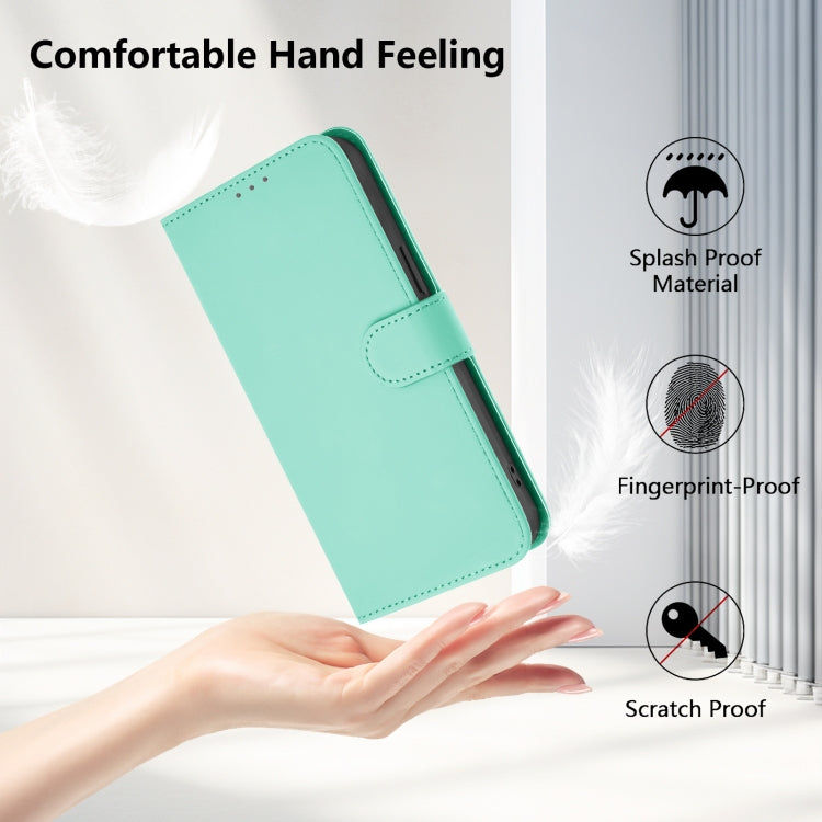 Funda de Piel Sintética con Cordón para OnePlus Nord N20 5G (Verde Menta)