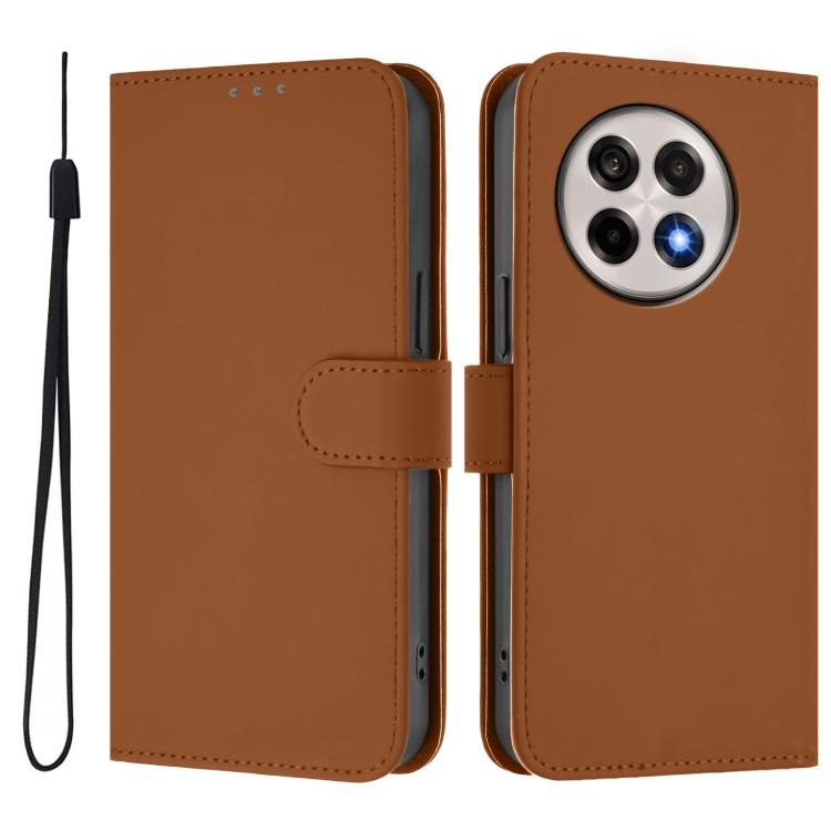 Funda de Cuero con Cordón para OnePlus Ace 5 Pro / Ace 5 / 13R (Marrón)