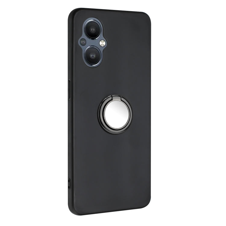 Funda TPU con Soporte de Anillo para OnePlus Nord N20 5G (Negra)