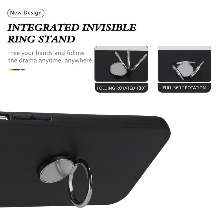 Funda TPU con Soporte de Anillo para OnePlus Nord N20 5G (Negra)