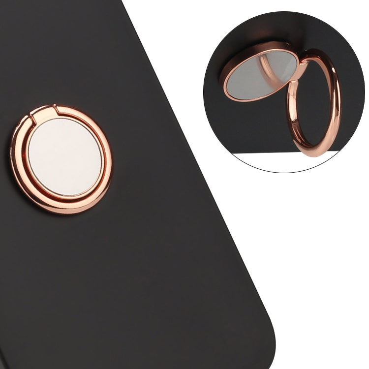 Funda TPU con Soporte de Anillo para Sony Xperia 10 Iv (Oro Rosa)