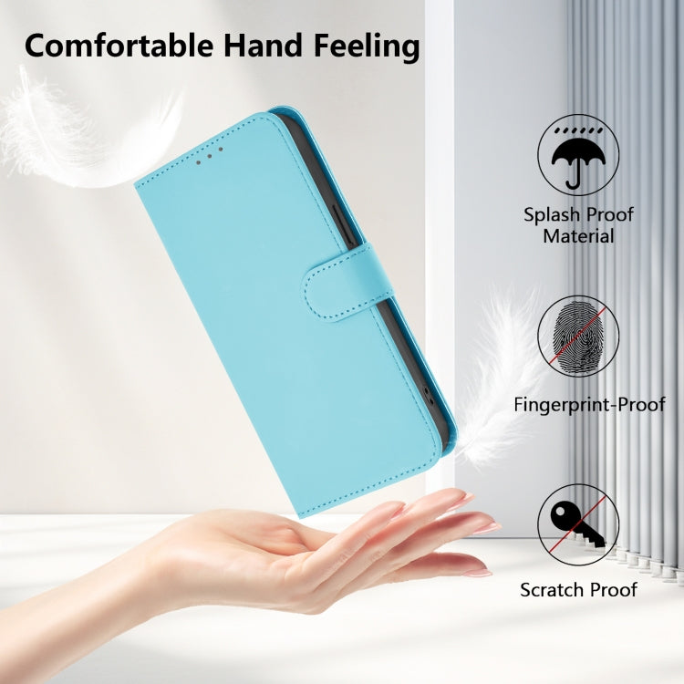 Funda Piel para TCL 30 Se con Cordón Tacto Suave (Azul Cielo)