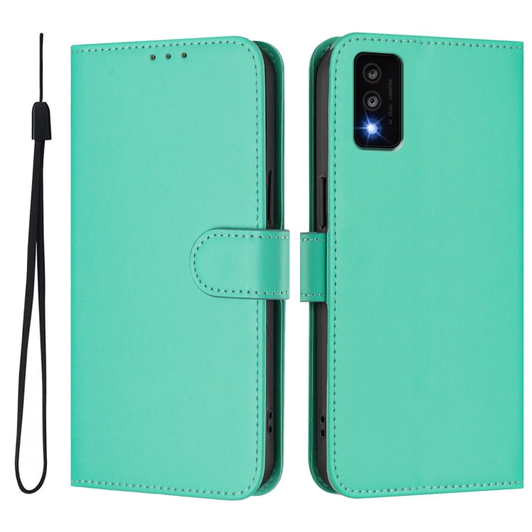 Funda de Piel Sintética con Cordón para Teléfono TCL 30T (Verde)