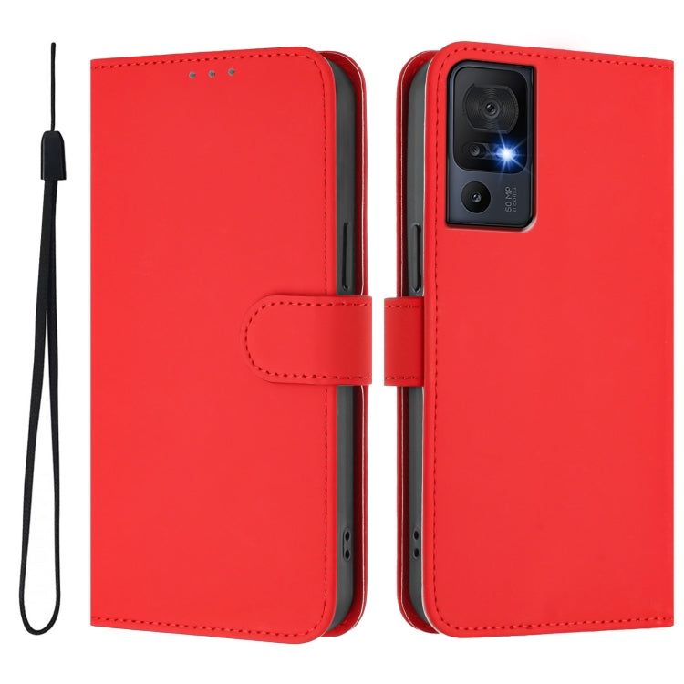 Funda Piel Sintética TCL 40 Se con Cordón (Rojo)