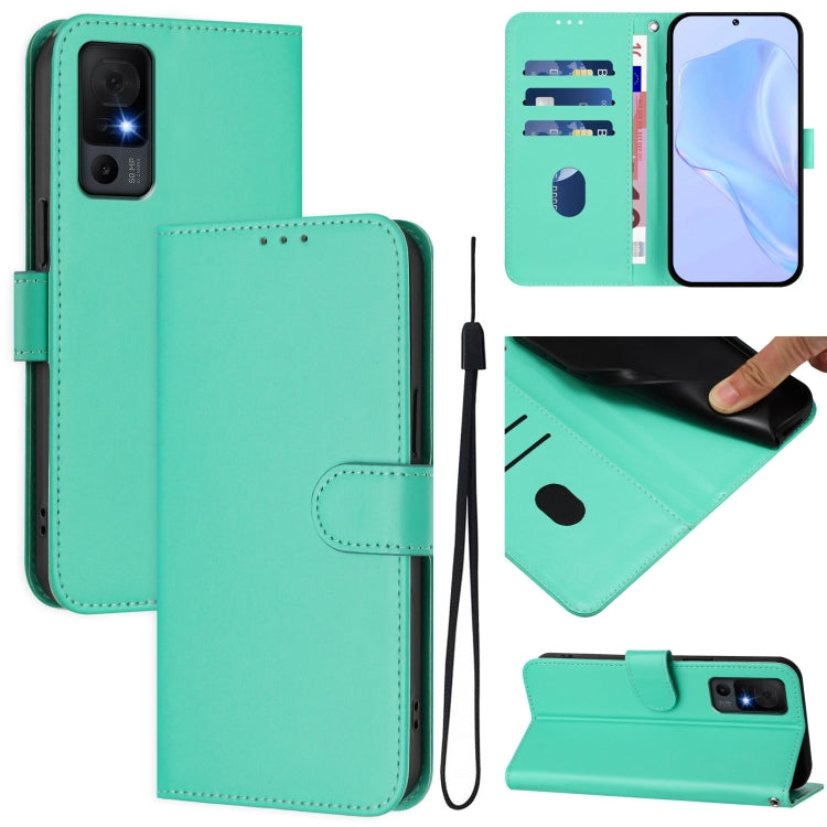 Funda Piel Sintética TCL 40 XL/40 T T608Dl con Cordón (Verde)