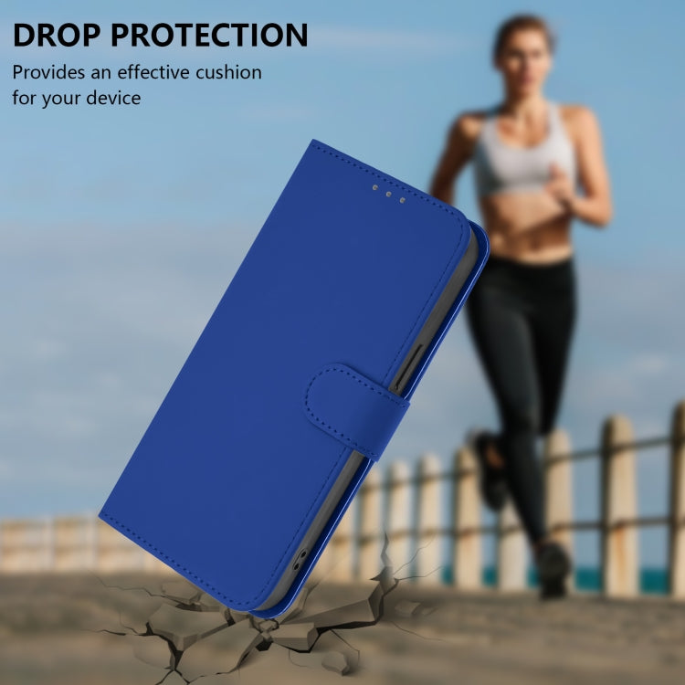 Funda piel sintética con cordón TCL 40 R 5G (Azul Oscuro)