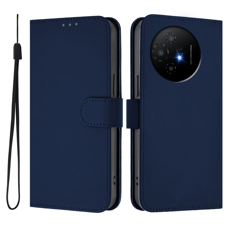 Funda Piel Sintética + Cordón para TCL 50 Xl (Azul Marino)