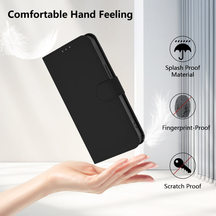 Funda Piel Sintética con Cordón para Teléfono TCL 403 (Negro)