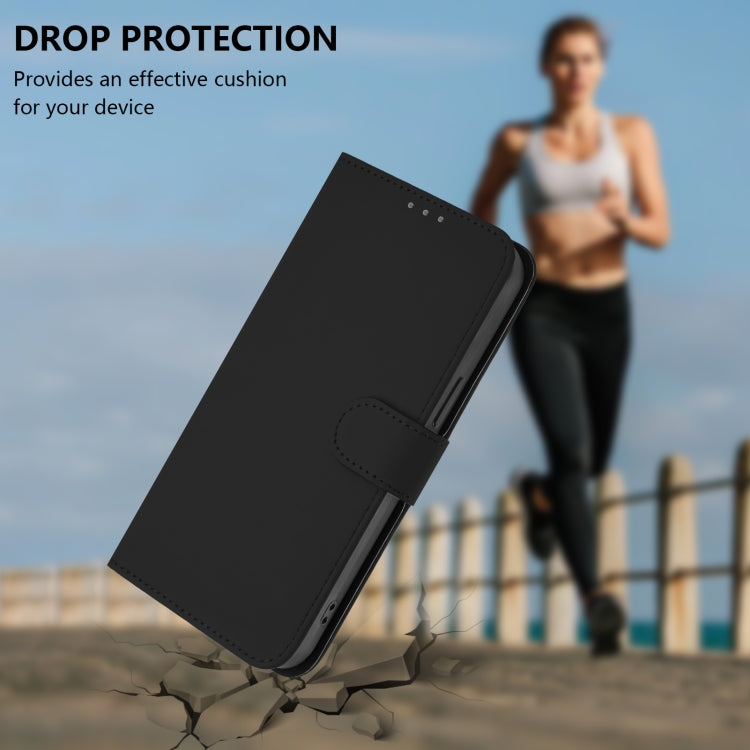 Funda Piel Sintética con Cordón para Teléfono TCL 403 (Negro)