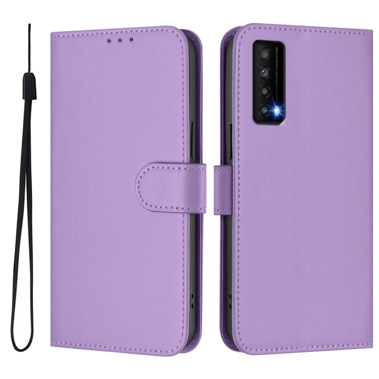 Funda de Cuero con Cordón para TCL Stylus Skin Feel (Morado Lavanda)