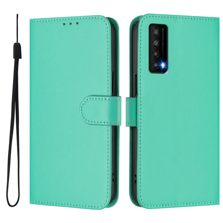 Funda de Cuero con Cordón para Teléfono TCL Stylus Skin Feel (Verde)