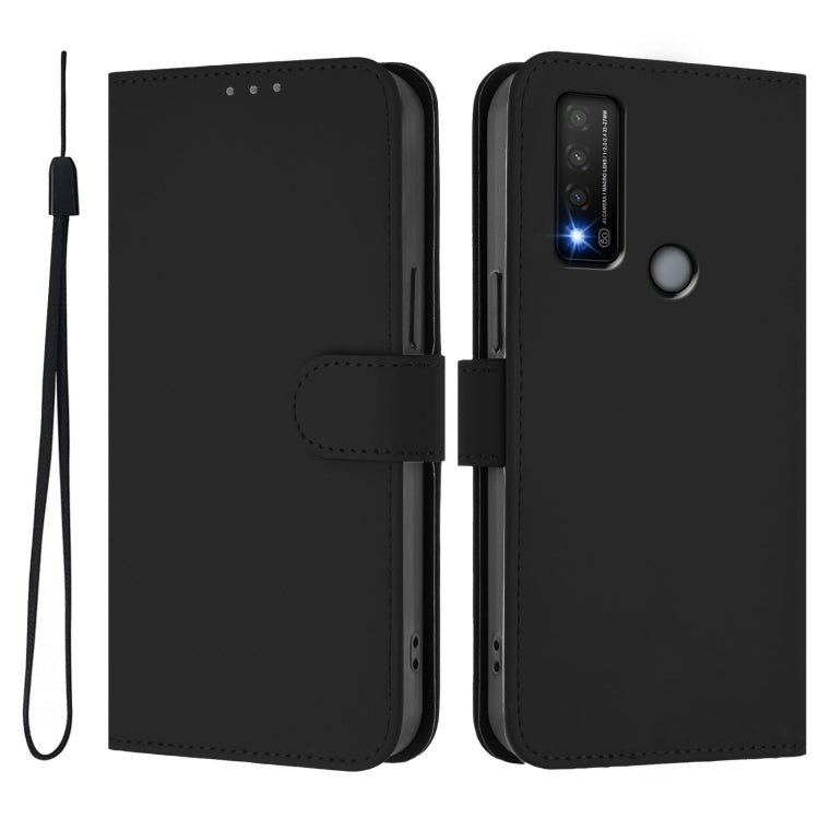 Funda Piel Sintética con Cordón para TCL 20 R 5G (Negro)