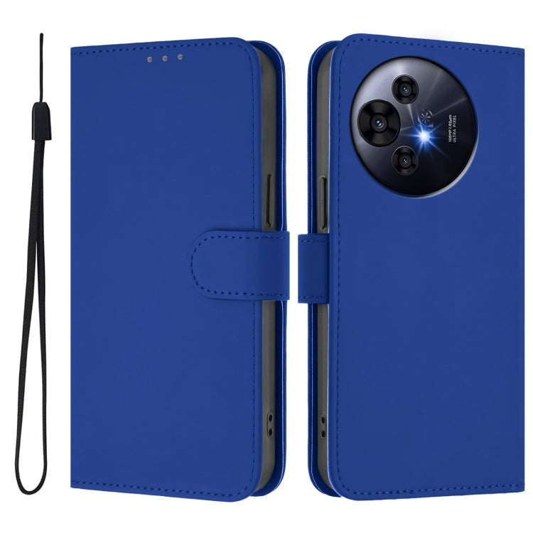 Funda de Cuero Nxtpaper para TCL 50 Pro con Textura de Piel y Cordón (Azul Oscuro)