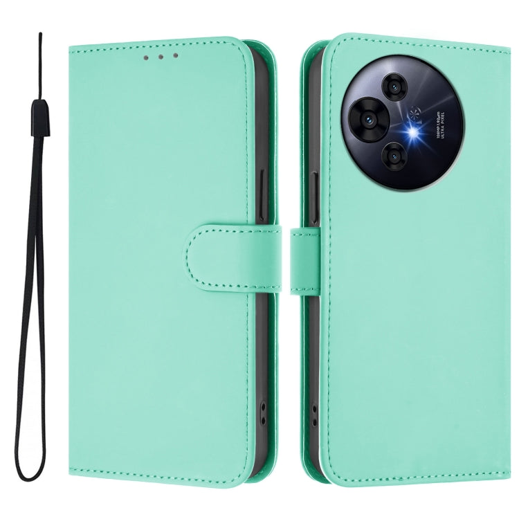Funda Cuero Nxtpaper para TCL 50 Pro con Textura Piel y Cordón (Verde Menta)