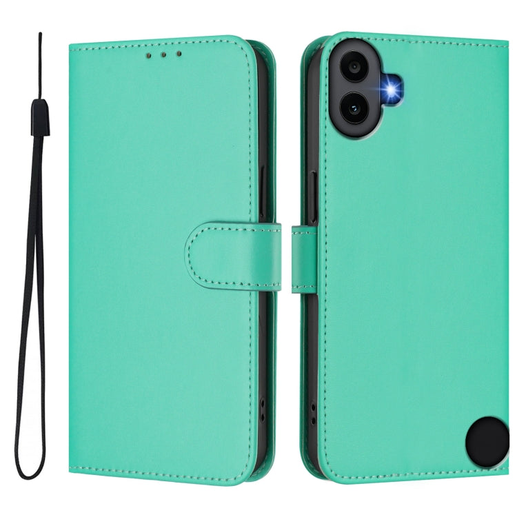 Funda de Piel Sintética con Cordón para Teléfono For Nothing cmf Phone 1 (Verde)